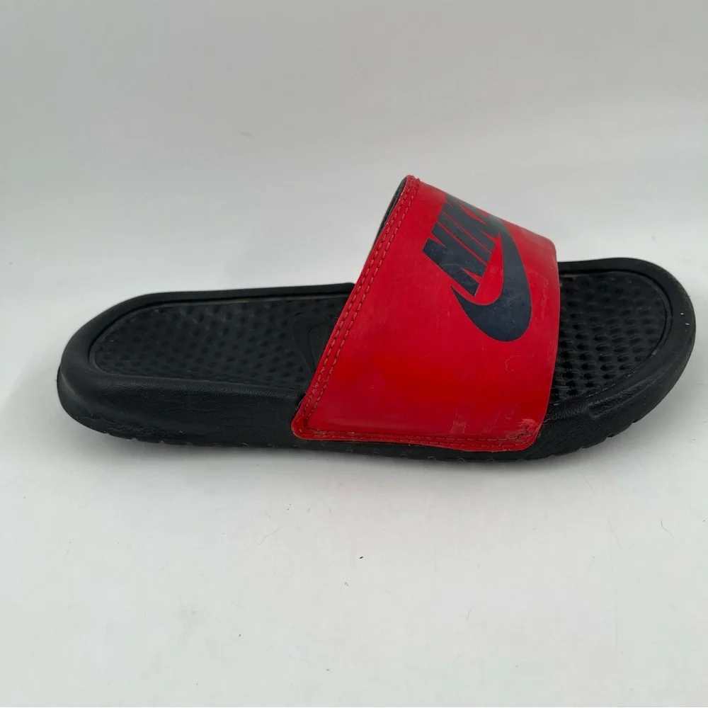 Nike Red and Black Kids Slide Sandals